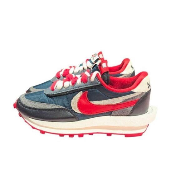 NIKE LD Waffle 'Sacai Undercover Midnight Spruce University Red' Running Shoes S - Picture 3 of 11